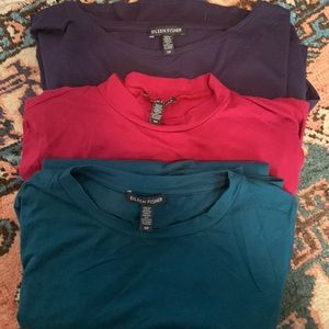 3 Eileen Fisher jersey dresses / tunics sz S